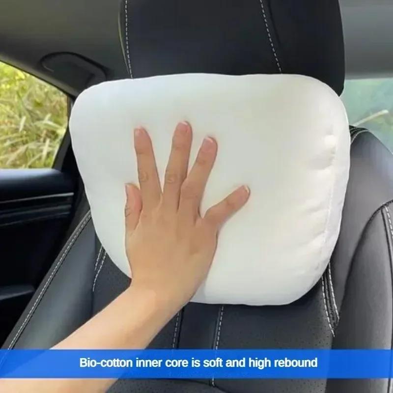 Für Tesla Model 3 Model Y Autositz Kopfstütze Nackenkissen Model 3 Y S X Weicher Komfort Memory-Kissen Schutzbezug Autozubehör