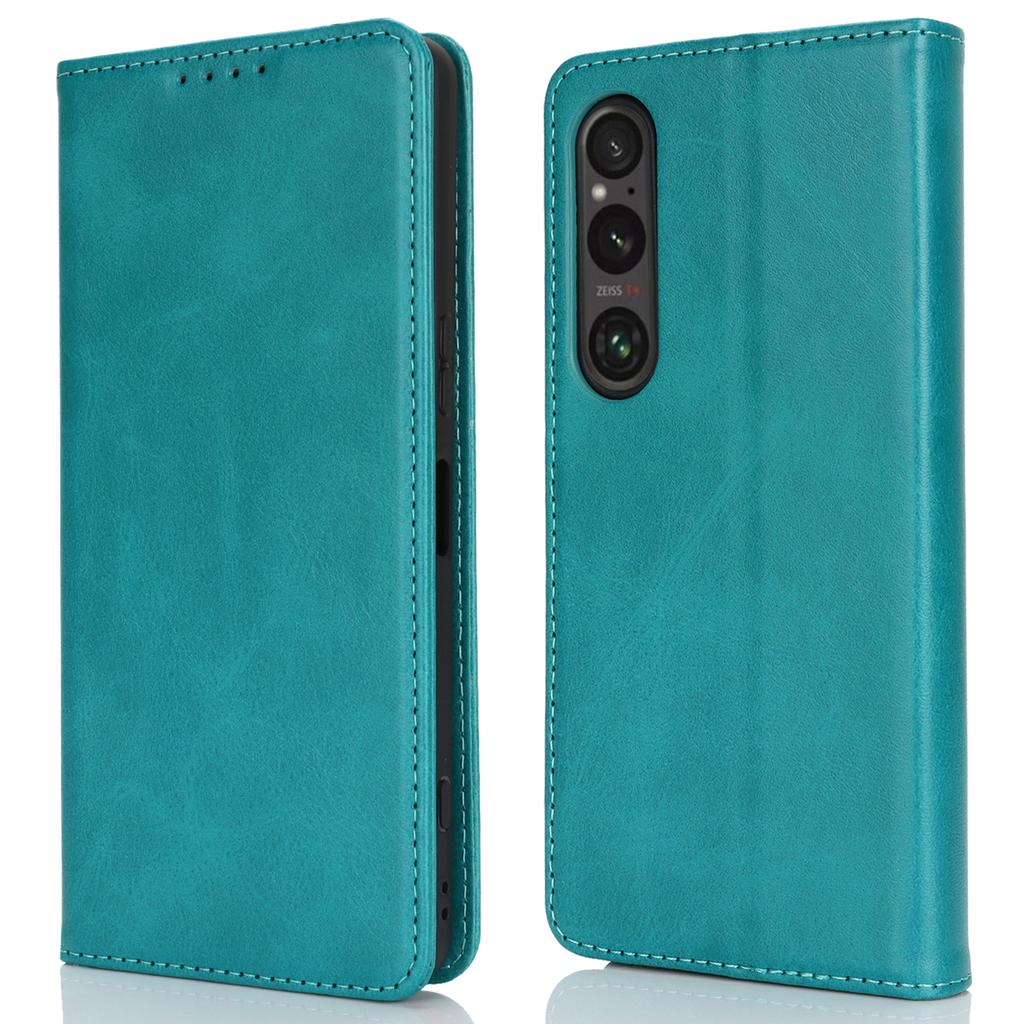 For Sony Xperia 1 VI Case PU Leather Wallet Stand Magnetic Closing Phone Cover