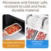 4Pcs Stackable Food Storage Container Set Airtight Food Preservation Box  Meat Storage