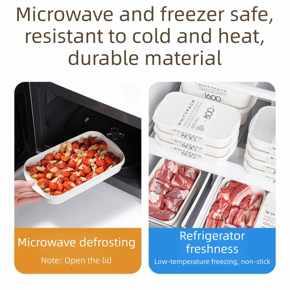 4Pcs Stackable Food Storage Container Set Airtight Food Preservation Box Meat Storage