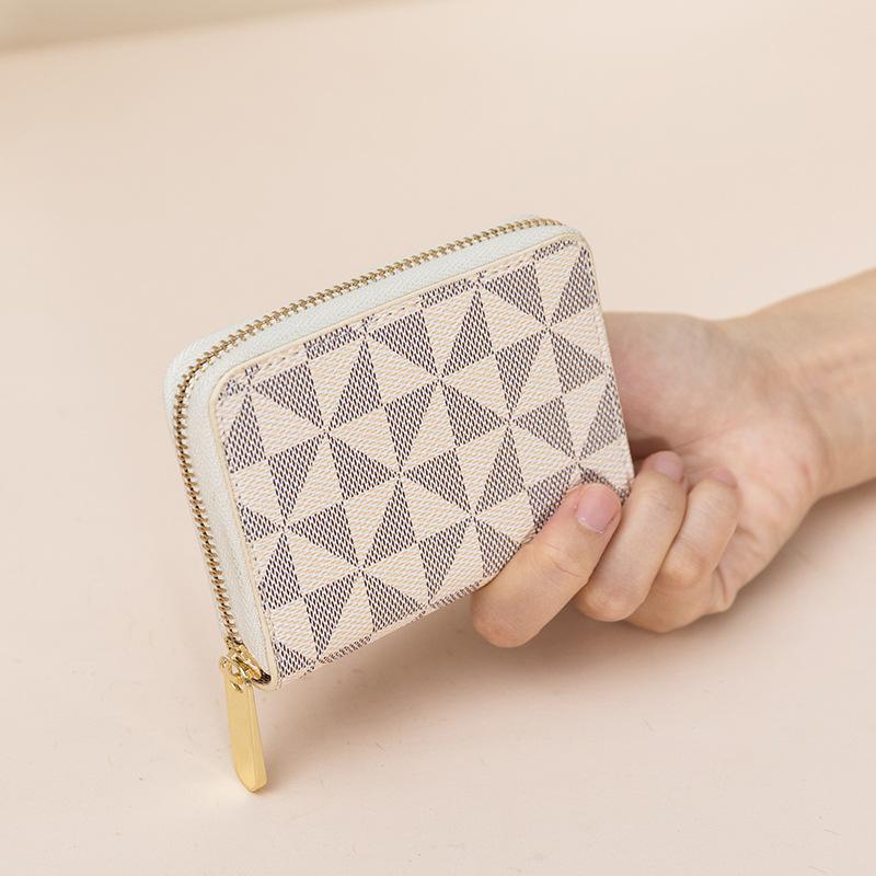 

Trendy short wallet women s zipper change bag mini printing clutch bag fashion coin bag simple small hand bag