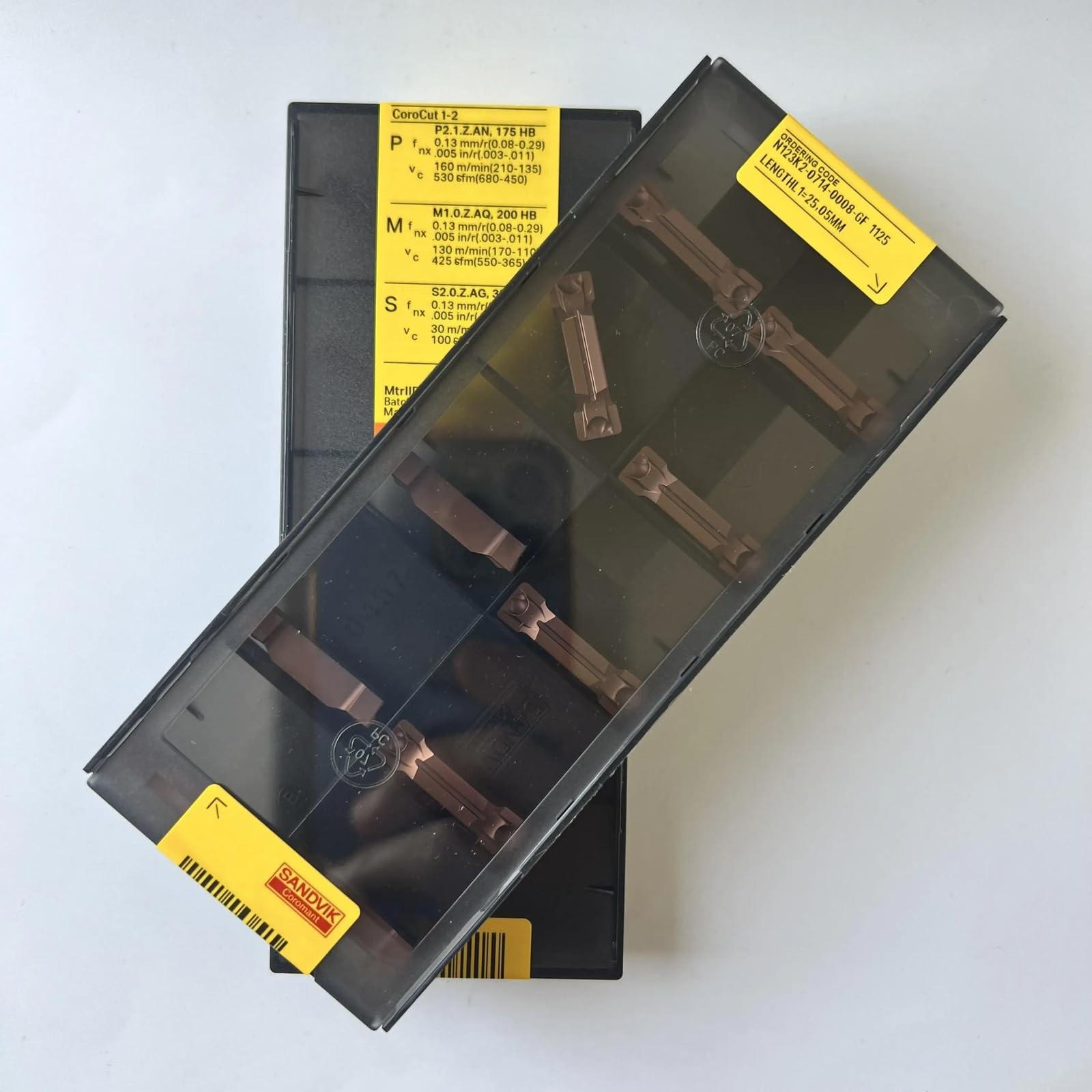 

Original Sandvik / N123K2-0714-0008-GF 1125 /CNC CARBIDE tool blade 10 Pcs