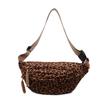 Women's Retro Leopard Print Crossbody Bag Fashion Casual Chest Bag & Fanny Pack, Versatile Practical for Daily Commute
