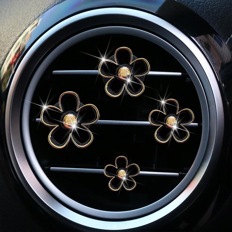 Cute Flower Car Air Vent Clip For Air Conditioning Vents And Interior Decoration