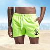 Ankerdruck Lockere Strandshorts Schnelltrocknend Stretch Lässig Herren