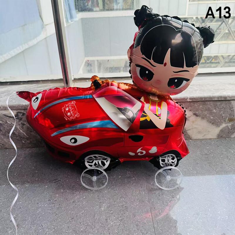 HUAHUA4D Alphabet Foil Balloon Elephant Design with Wheels for Kids' Parties and Baby ShowersHUAHUA