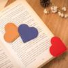 Heart-shaped Corner Page Marker Multicolor Reading Bookmarks Portable Leather Bookmark  Students