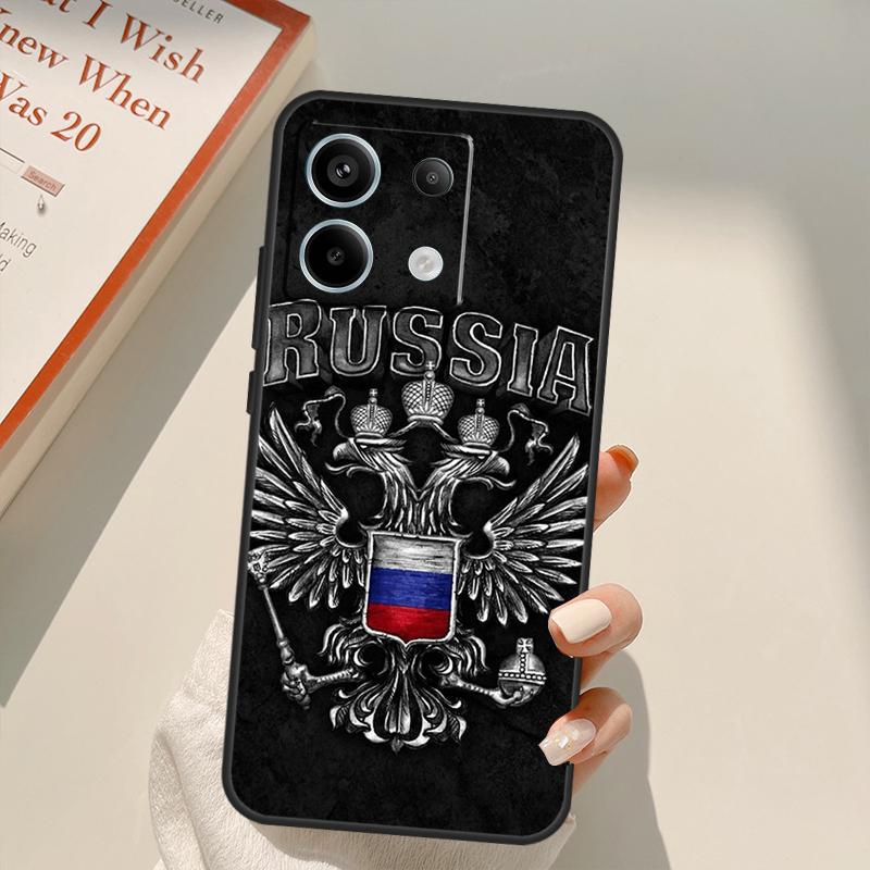 Russia Russian Flags Emblem Funda For Xiaomi Redmi Note 13 14 9 10 12 11 Pro 11S 12S Case For Redmi 15 C 12C 13C 14C 10C