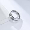 YILUOCD Viking Runes Ring Stainless Steel 24 Runes Nordic Amulet Odin Norse Jewelry for Men Women Couple