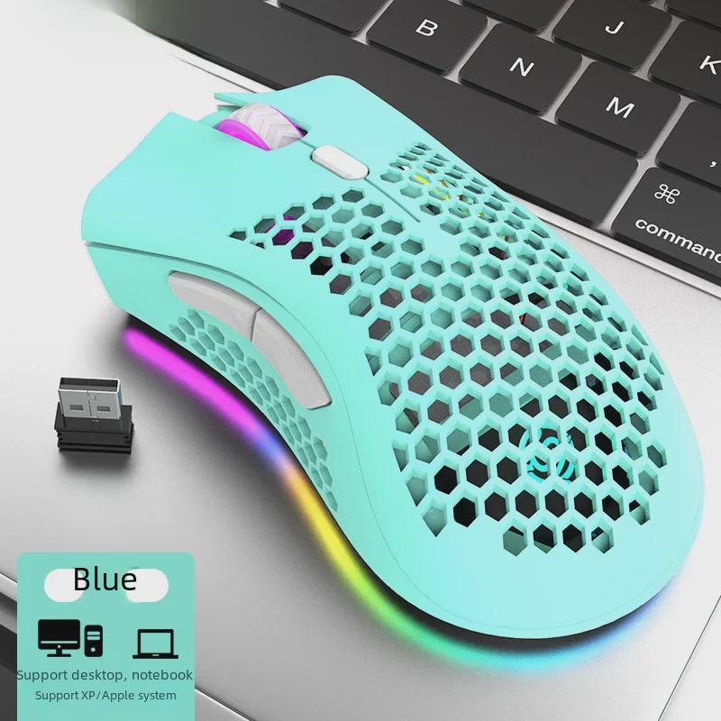 

Беспроводная игровая мышь Viper BM600 RGB - Легкая, светящийся дизайн для офиса и киберспорта циан