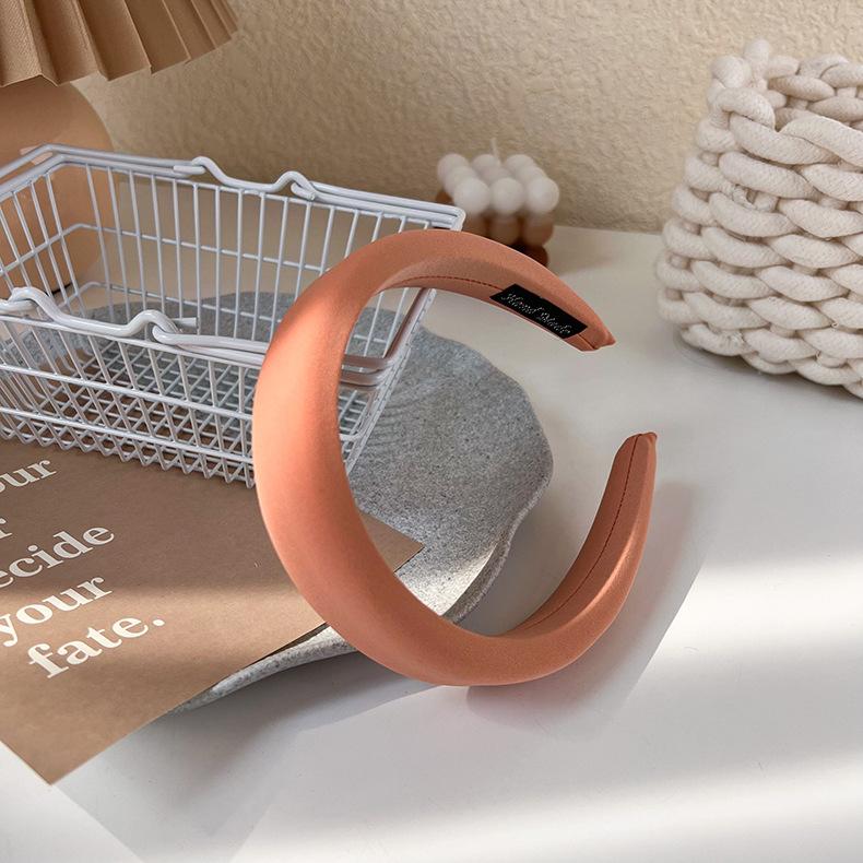 Einfarbige, breite Haarreifen, Haarbänder für Frauen, modische Haar-Accessoires, Haarbänder für Mädchen, süße Schwamm-Stirnbänder, Kopfbedeckung, Kopftuch