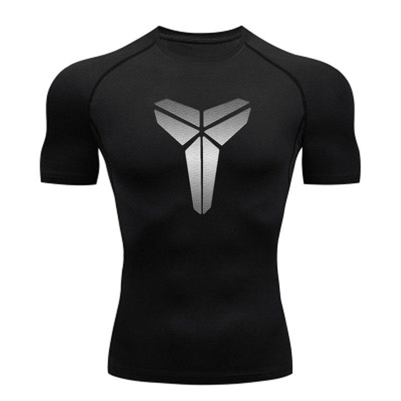 Men's Quick Dry Compression Workout T-Shirt Breathable Stret