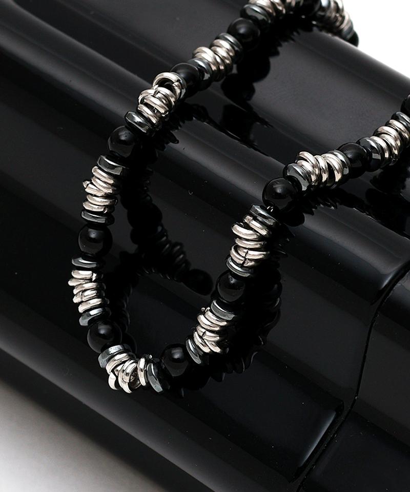 Blancier Serenity Circle Onyx Bm255B1042 Men'S Bracelet