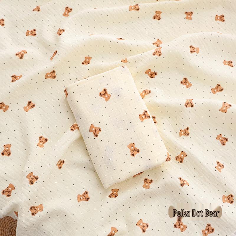 Double-Layer Cotton Cartoon Baby Swaddle: Breathable, Lightweight Swaddling Blanket for Infants & Toddlers