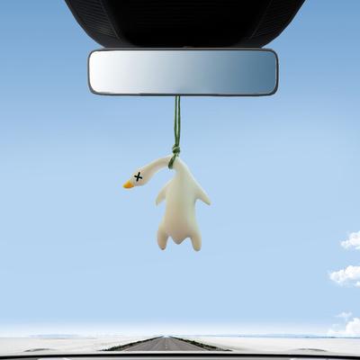 Car Color Changing Roast Duck Creative Pendant Car Hanging Ornament Rear View Mirror Hanging Accessories