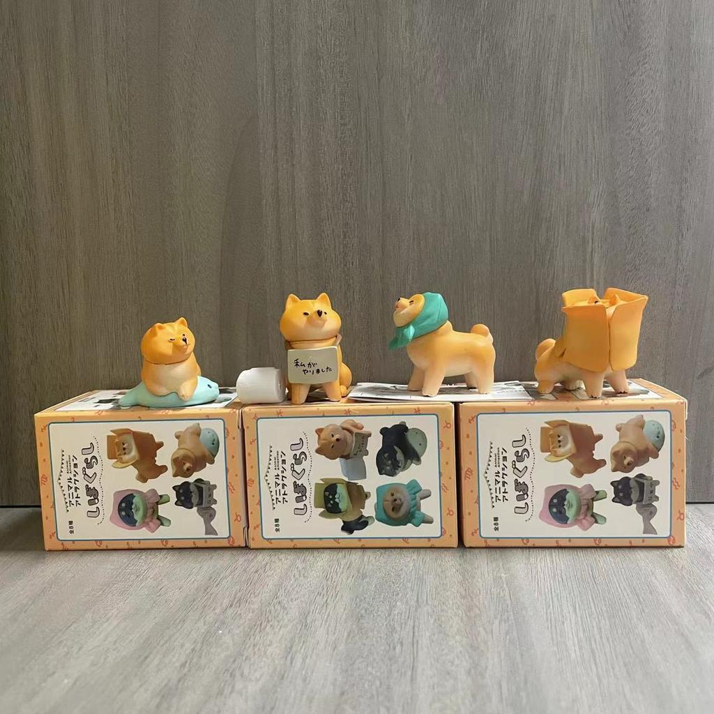 Shiba Inu Blind Box Kawaii Anime Dog Action Figure Toys Desktop Decoration Birthday Gift