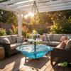 Household Solar Bird Bath Floating Water Feature Hummingbird Bathing Bowl  Yard Decoration