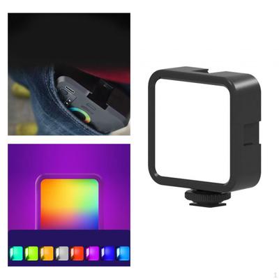 LED Video Fill Light Camera Dimmable Mini Portable Panel Lights Rechargeable Selfie for