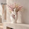 Langlebige Leichte Vase 3D Gedruckte Flammenvase, Dekorativ für Trockenblumen, Umweltfreundliches PLA Künstlerischer Tischplatten Blumen Haus Wohnzimmer Dekor Halter