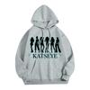 Unisex Lightweight Long-Sleeve Printed Hooded Pullover Sweatshirt