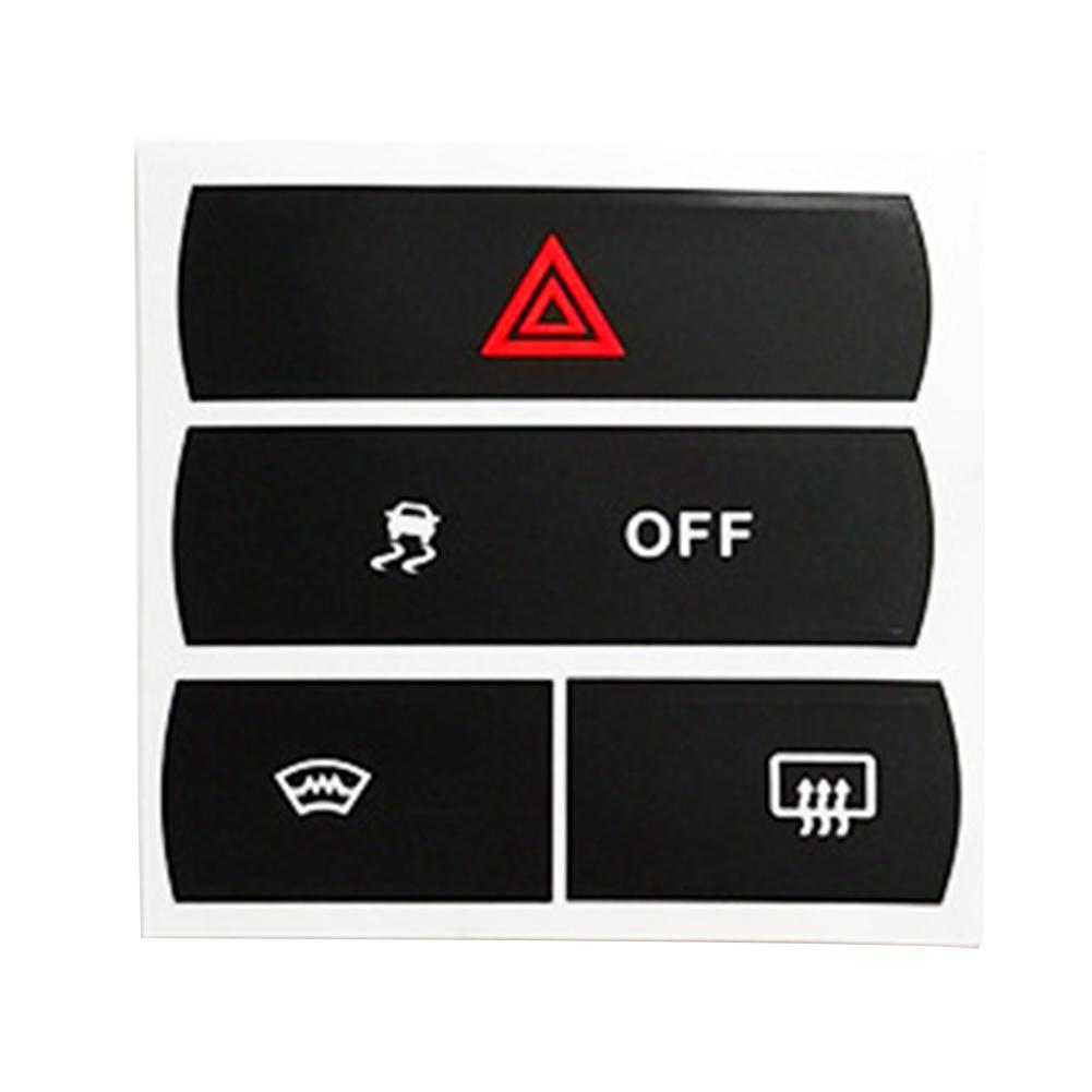 1 Pcs Car Stickers To Repair The Hazard Button Defroster And For ESP For Ford For S-Max Button Repair Decals Sticker