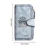 Vintage Aviator PU Leather Long Wallet Fashion Multi Card Holder Portable Large Capacity Purse