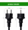 European Standard Pure Copper C19 PDU Server 3-Hole Core Power Cord, 1.5/2.5 Flat, 1.5m for Industrial Computer