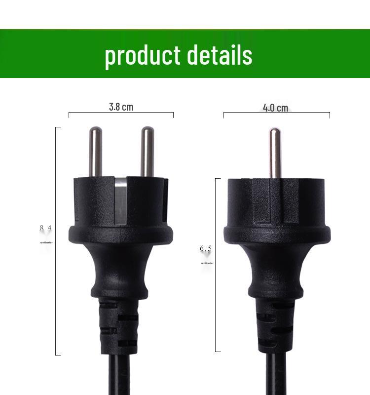 European Standard Pure Copper C19 PDU Server 3-Hole Core Power Cord, 1.5/2.5 Flat, 1.5m for Industrial Computer