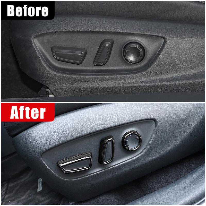 For Toyota Camry XV70 2018      Hybrid ABS Car Seat Adjustment Switch Knob Trim Cover Stickers Accessories