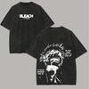 Bleach Washed T-shirt 2026 New Model Personality Clothes Shirt Year Round Clothing Streetwear Trendy High Quality Breathable Tee