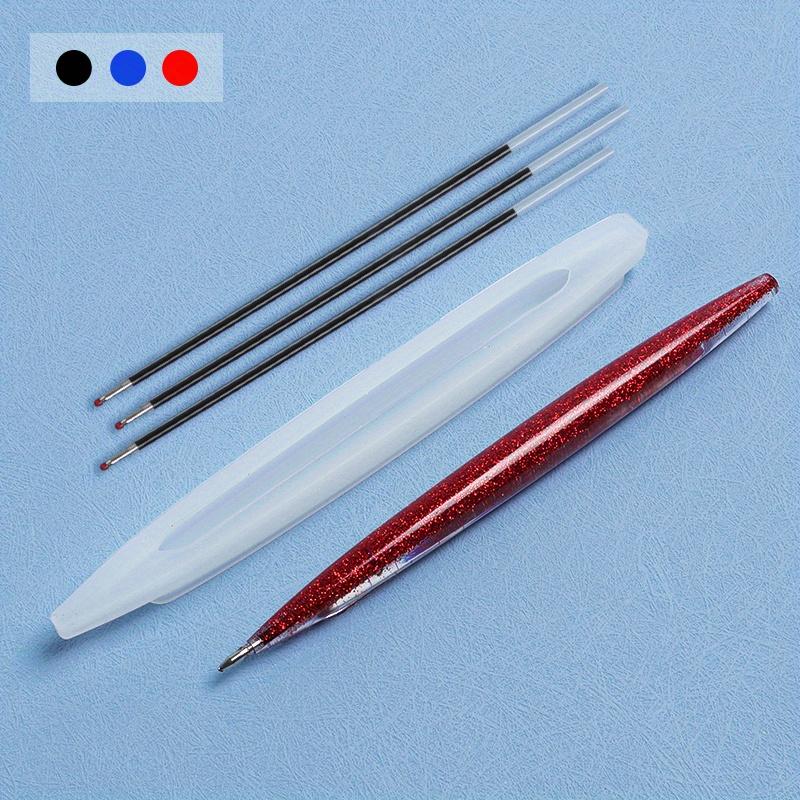 

1 комплект, включающий 3 шт. Силиконовая форма для ручки ручной работы, сделай сам, форма для литья смолы для держателя ручки, набор для изготовления держателя для шариковой ручки, рукоделие MJ-YZB-2