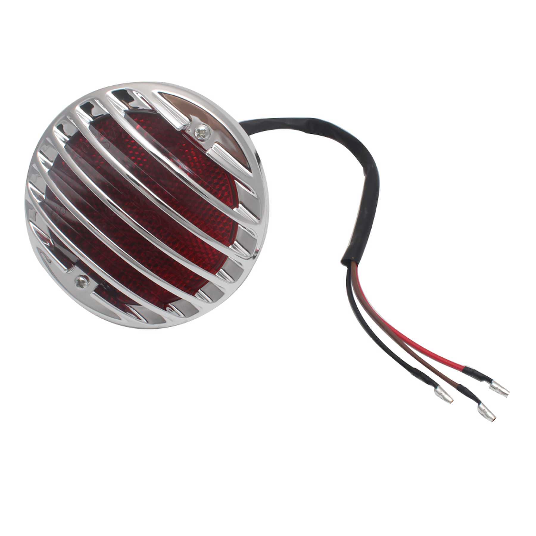 Universal 12V Motorcycle Side Mount Tail Light w/ License Number Plate Bracket For Harley Bobber Yamaha Honda Suzuki tail light Sliver