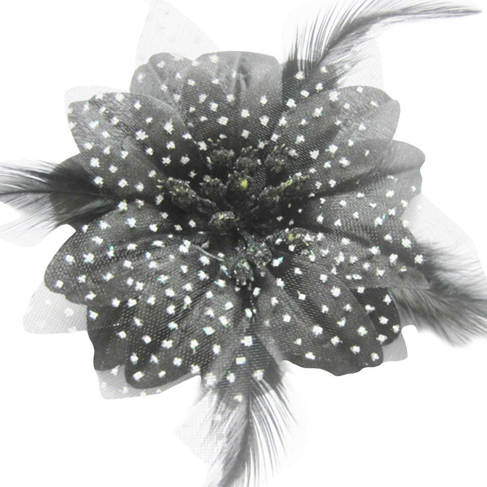 Feather Fascinator Beak Clip /& Brooch Pin Corsage Wedding Hair Accessories