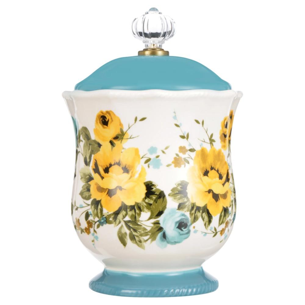

Rose Shadow Canister with Acrylic Knob, 8.25 Rose Shadow Canister United States