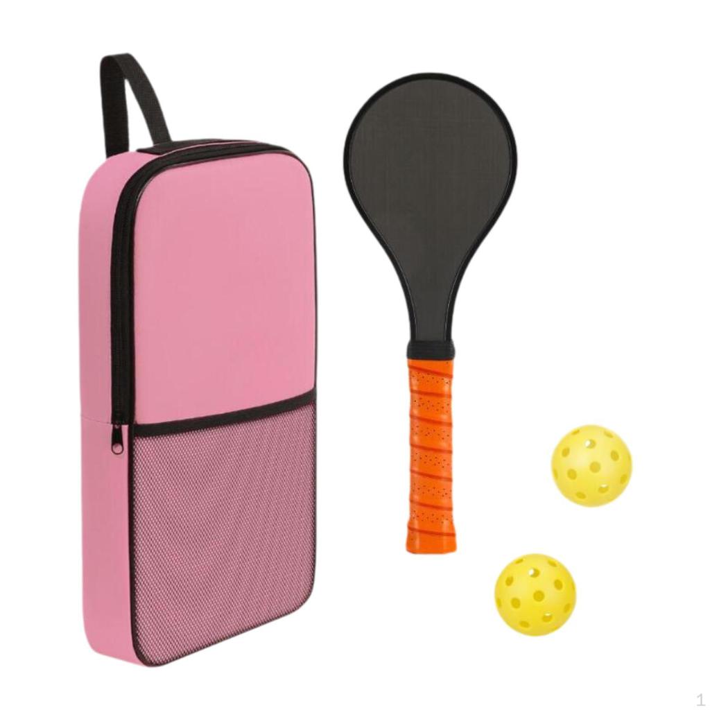 Paddle for Training with 2 Balls, Practice Cousin Comfort, Portable Pickleball Palette