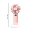Mini ventilateur portable Fanshiluo, ventilateur USB pliable portable avec écran LED intelligent, petit ventilateur de bureau silencieux à 5 vitesses pour bureau, extérieur, sport, maison,