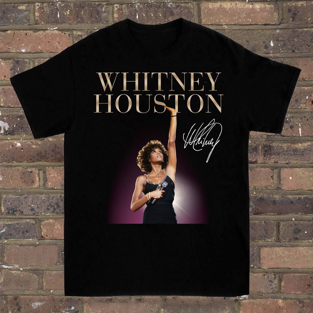 Whitney Houston Black T-Shirt Unisex Tee For Men Women Size S-5XL