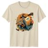 Witch Skeleton Riding Broom T-Shirt Witch Skeleton Halloween Gift For Him & Her