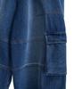 Peulomaleul Wide Fatigue Denim Pants / Blue
