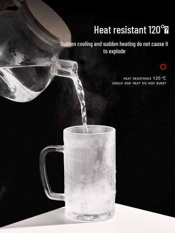 310ml Tempered Glass Multipurpose Mug with Handle