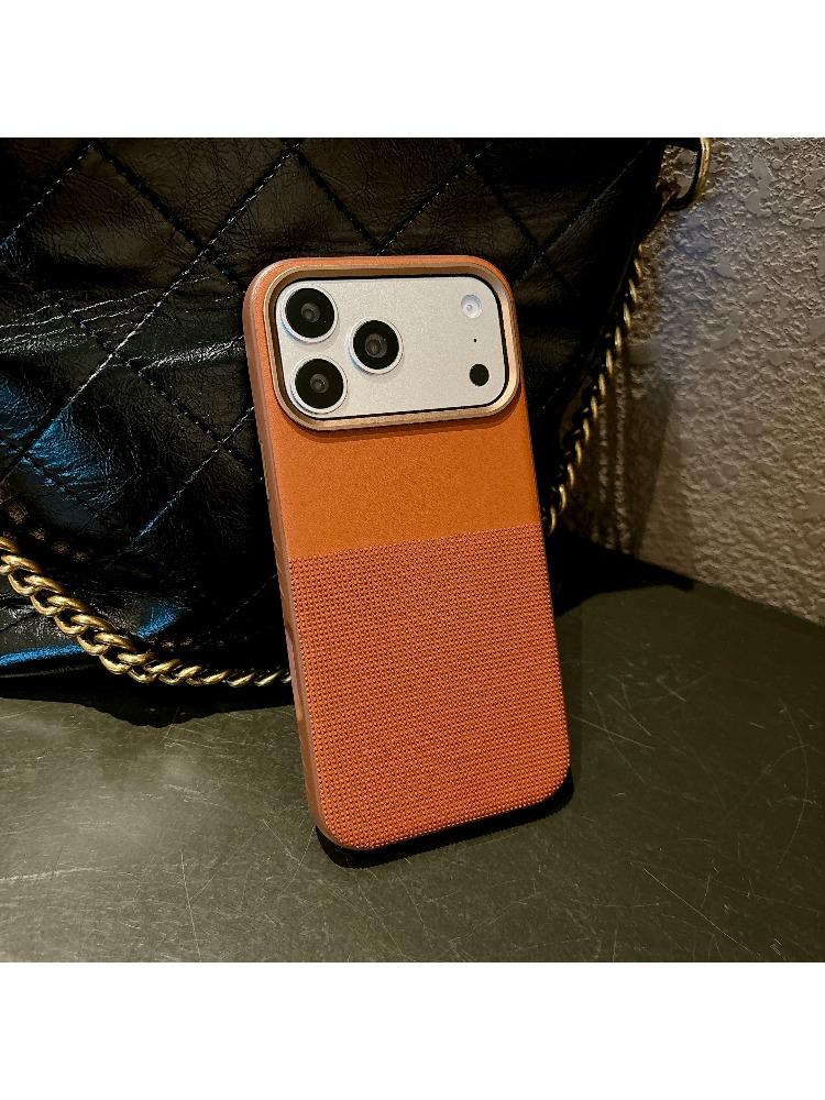 

High Quality PC+TPU Anti-Slip Magnetic Leather Phone Case For IPhone 17 16 15 Pro Max 14 13 For MagSafe Drop Protection Cover iPhone 13 коричневий