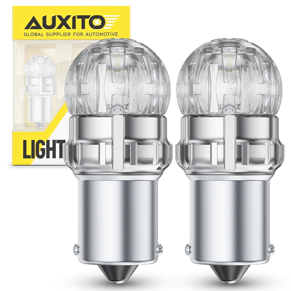 AUXITO 1156 BA15S P21W LED Canbus T20 W21/5W 7443 1157 P21/5W BAY15D W21W LED DRL Tail Brake Signal Lights Red White Amber 12V Dome Lights 6