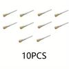 9/10pcs Steel Wire Brass Brush Rotary Tool Electric Dremel Drill Bit Polishing Grinding Wheel T-shaped Brush Accessories