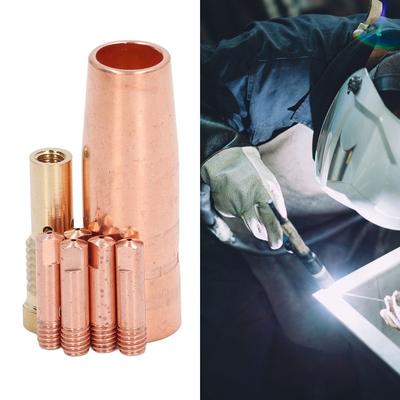 Compatible Brass Nozzle Tips for Gasless For MIG Welding with 7 Pieces