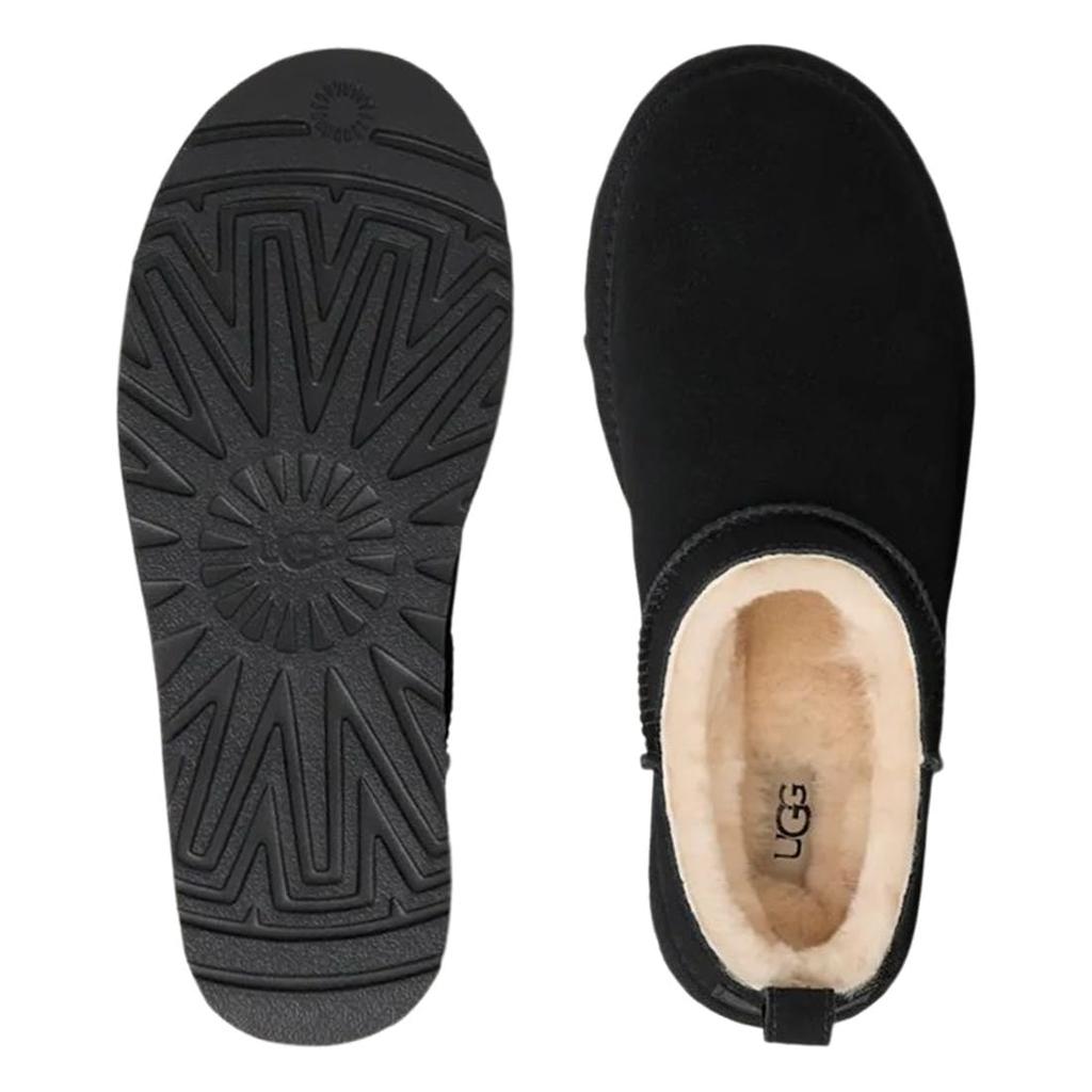 [UGG] Slip-on Shoes, Suede Sheepskin, Low-cut, Classic Micro Casual Shoes for Women, Classic Micro 1173891 BLACK US6 (23.0cm) [Parallel Import]