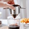 Coffee Filter Cup Pour-over Coffee Maker 304 Stainless Steel Filter Free Paper Leak Portable Bucket Appliance Foldable 350ml