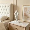 3D Geprint Koppel Beeldje Romantisch Abstract Knuffelende Geliefde Standbeeld Jubileum Bruiloft Cadeau voor Woonkamer Kantoor Planken Decoratie