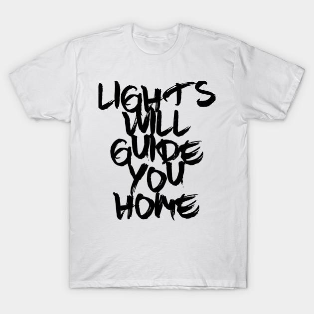 

T Рубашка женщин огни проведет вас домой Coldplay Harajuku Печать Кавайи футболка Летний короткий рукав женский футболка Top Tee