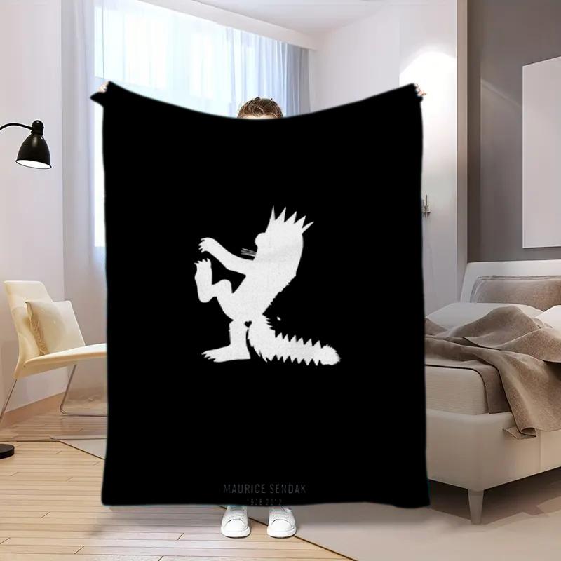 Let Wild Rumpus Start Blanket Suitable All Seasons Soft Comfortable Sofa Office Home Blanket Holiday Birthday Gift Blanket Camping Trip Sofa Blanket
