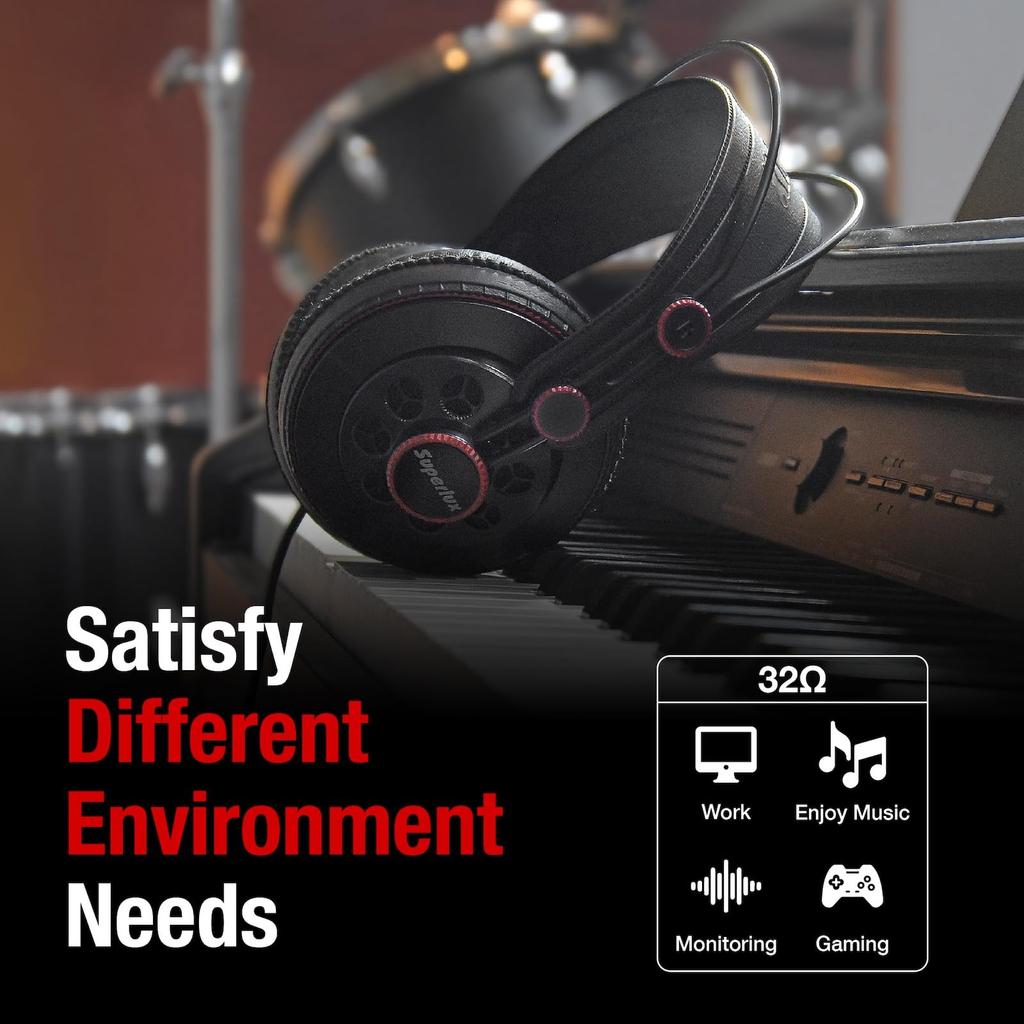 Superlux semi-open type professional monitor headphones HD681